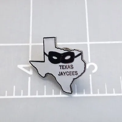 $2.50 • Buy Texas Outline Lone Ranger Mask Jaycees Pin Vintage Small