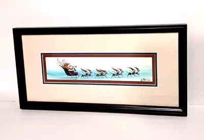 P Buckley Moss A Purrfect Delivery Christmas Cat Sleigh Print LE 250 Signed • $299.99
