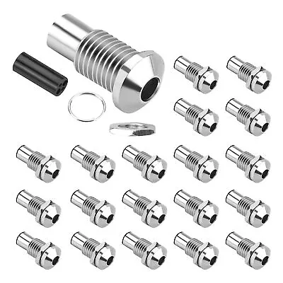 $14.53 • Buy DaierTek 20Pcs 5MM LED Lamp Holder LED Bezel Round Copper Chrome Plated 