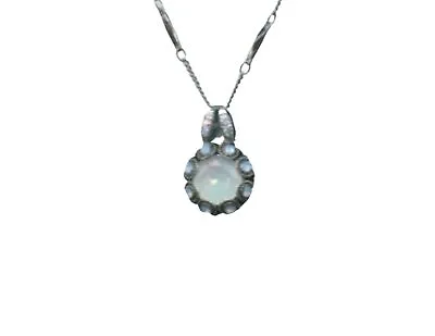 Mariana Necklace Pendant Elegant Air Blue Opal Austrian Crystals My Treasures... • $115