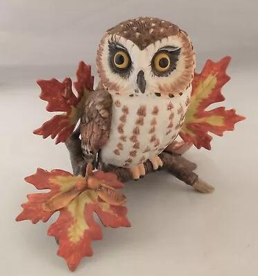 $25 • Buy LENOX Bird Figurine SAW WHET OWL Fine Porcelain (LVR)