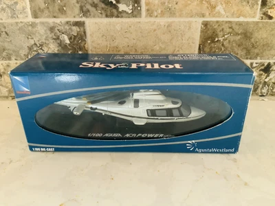 $24.96 • Buy Sky Pilot Helicopter 1:100 Model AW109 Power Agusta Westland New-Ray New In Box