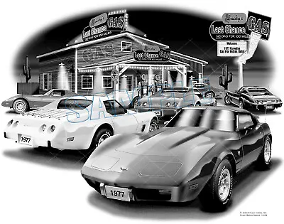 Corvette  All 1977 Muscle Car Art Print #1048  Free Usa Shipping  • $24.99
