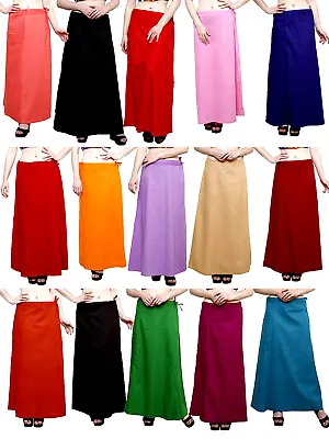£11.99 • Buy Petticoats Sari Cotton Petticoat Saree Underskirts Petticoats For Sari Indain