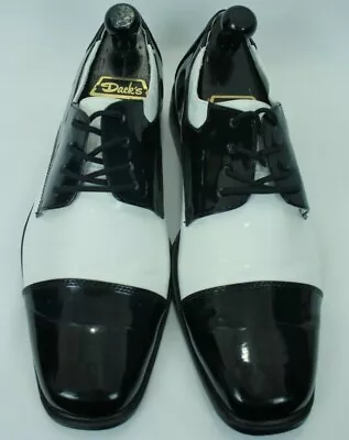 Funtasma Disco-18 Black/white Leather Costume Shoes Size L/11.5-12us Euc! • $29.24