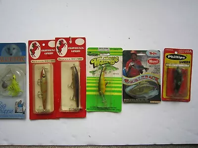 Lot Of 6 Vintage Fishing Lures Nos Smithwick Phillips Mann's Bluefox • $21.50