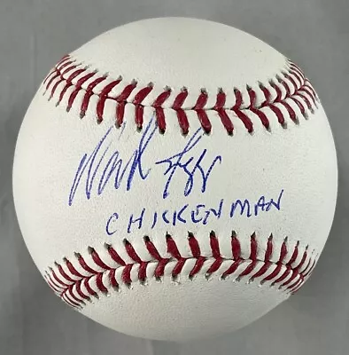 Wade Boggs “chicken Man” Signed Autographed Mlb Baseball Bas Witness Coa • $79.95