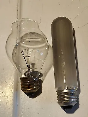 (G10) --- Two Unusual Vintage Old Working Light Bulbs • $14.99