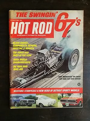 Hot Rod Magazine October 1966 - 1967 Mustang - AHRA Championship - Go Karts C2 • $6.99