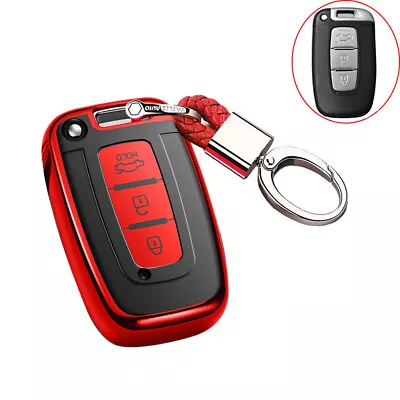 Remote Smart Key Cover Case Shell Fob For Hyundai Accent Ix35 I30 For KIA Red • $29.69