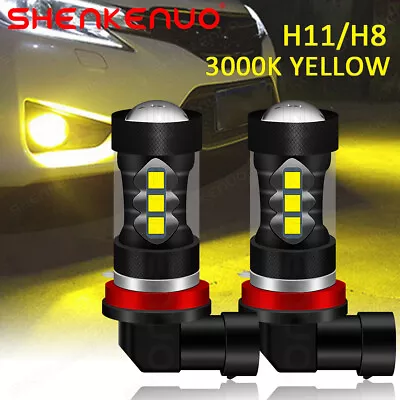 For Nissan Frontier 2005-2023 LED Fog Light Bulbs H11/H8 Golden Yellow 3000K • $11.99