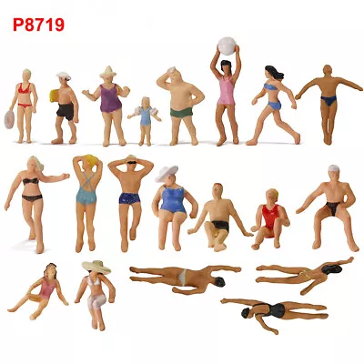 40pcs Model HO Scale 1:87 Swimming People Seaside Figures 20 Different Poses • $13.99