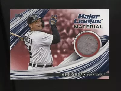 Miguel Cabrera Red 24/25 Game Used Relic 2023 Topps Series 1 MLM-MC • $6.91