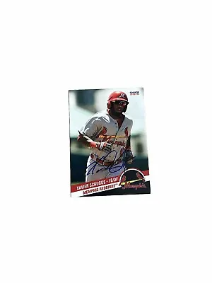 2015 Choice Memphis Redbirds Xavier Scruggs Card #8 Signed Auto • $9.99