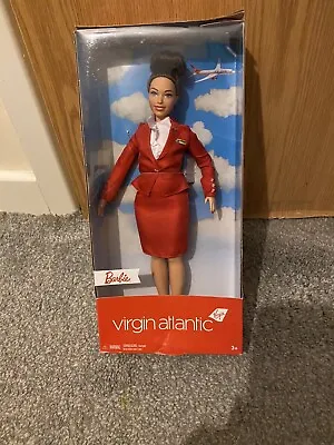 Barbie X Virgin Atlantic Cabin Crew Doll Stewardess Uniform Limited Edition BNIB • £32