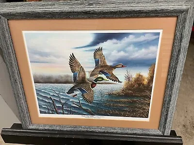 Mallard Duck Art Print Signed Rickey Delcambre 51/100 LA Bayou Gueydan Duck Fest • $69