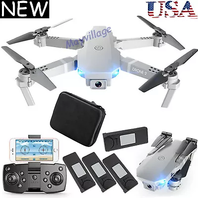 Dual Camera Drone 3Speed WIFI FPV 4K HD Foldable Wide Angle Selfie RC Quadcopter • $48.99