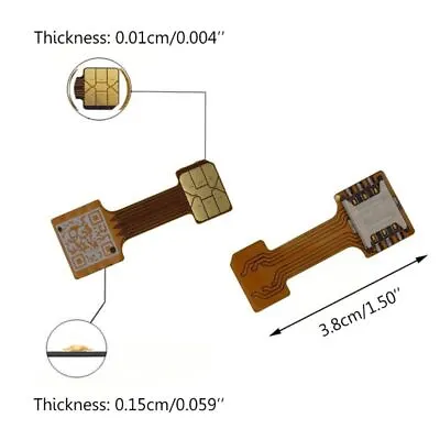 Sim Slot Dual SIM Card Extender Adapter Extender Nano For Samsung Xiaomi Huawei • $3.89