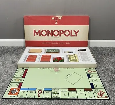 Vintage Monopoly Board Game 1961 Original Classic Red Box • £19.95
