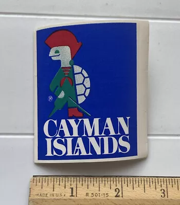 Cayman Islands British Caribbean Sir Turtle Peg Leg Mascot Decal Sticker Emblem • $7.99