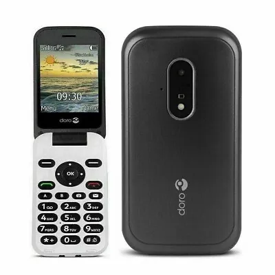 Doro 6620 Black  - 3G Clamshell Big Button Mobile Phone For Seniors / SIMFREE • £32.49