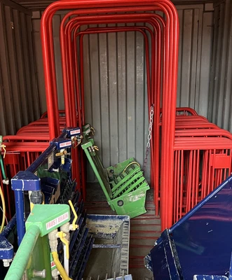 £40 • Buy Pedestrian Access Walk Through Gate Barrier, Crowd Control Red Site Gate Barrier