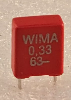 MKS2-0.33-5-63  WIMA Polyester Capacitor 330nF 63V 5% 5mm Pitch - 10 Pcs • $1.94