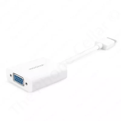 Insignia HDMI Male To VGA Female Adapter NS-PCAHV PC Mac HD Home Theater White • $6.49