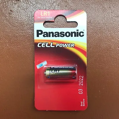 NEW Panasonic N 1.5V LR1 Alkaline Batteries MN9100 Bite Alarm N 910A E90 • £2.79