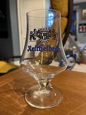 Vintage  Flute Shaped Reichelbrau Beer Glass UNIQUE RARE .4L RASAL • $9.99