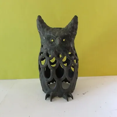 Vintage Japanese Cast Iron Owl Lantern  / Table Decor • $199