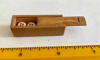 Antique Mahjong BoneDice Mini Set In Wood Case • $24.95