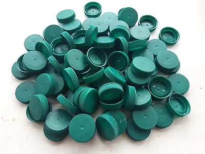 100 X Dark Green Milk Bottle Tops  Lids  Arts& Crafts  School Projects • £3.50