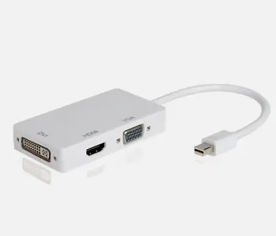 3 In 1 Thunderbolt Mini Display Port DP To HDMI DVI VGA Adapter Cable For Apple • $12