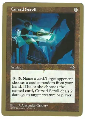 MTG 1x Cursed Scroll - World Championship Tokyo - Jakub Slemr NM • $3.49