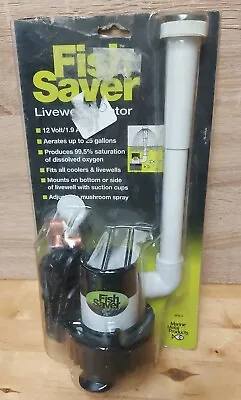 Marine Metal FS-4 Fish Saver Air 360 GPH Pump Aerator 10 To 25 Gallons • $40.01