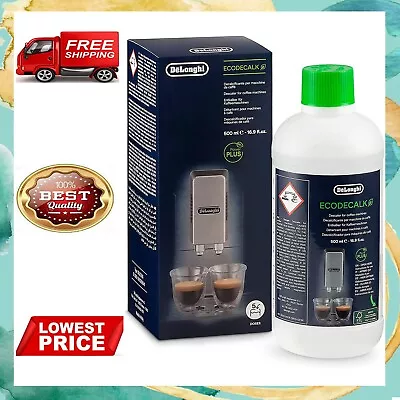 $38.88 • Buy DeLonghi EcoDecalk Natural Descaler For Coffee Machines 500ML DLSC500 GENUINE 