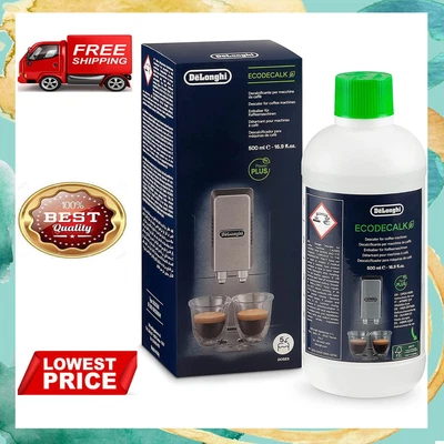 DeLonghi EcoDecalk Natural Descaler For Coffee Machines 500ML DLSC500 GENUINE  • $41.90