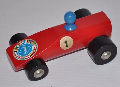 Vintage WOODEN RACE CAR 1960s Aral Sticker • $12.24