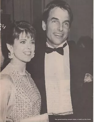 Pam Dawber Mark Harmon Pinup Double Sided Clippings Picture Photo Cuttings Pix • $5