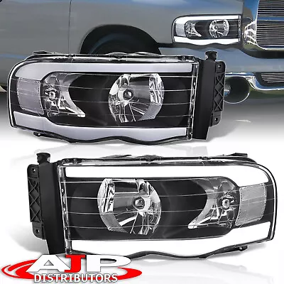 Black Driving LED Tube Head Light Lamps For 2003-2005 Dodge Ram 2500 3500 Pickup • $167.99