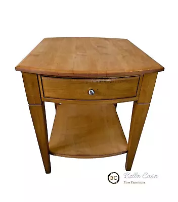 Ethan Allen Elements Maple Night Table Nightstand Single Drawer 27-8203 FIN#215 • $375
