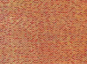 Faller Red Brick Wall Card 250x125mm N Gauge 222568 • £3.95