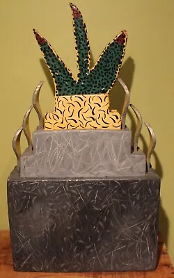 Vintage Decorative Mixed Media Sculpture Signed By Dallas Artist Pamela Nelson • $200