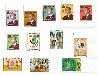 MOROCCO - MNH - LOT OF MNH NOT PERFORATED STAMPS - Ref 1 • $1.23