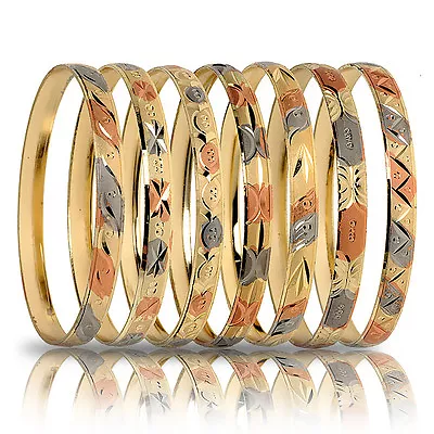 -tone Gold- 7 Day Semanario Bangles-usa Seller • $16