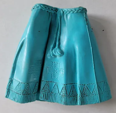 Vintage 1970's Marx Princess Wildflower Coral Blue Dress Skirt Best Of The West • $14.95