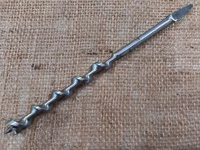 VINTAGE 9/16  Wm RIDGWAY NO.9 IRWIN PATTERN AUGER BIT BRACE DRILL SHEFFIELD • $14