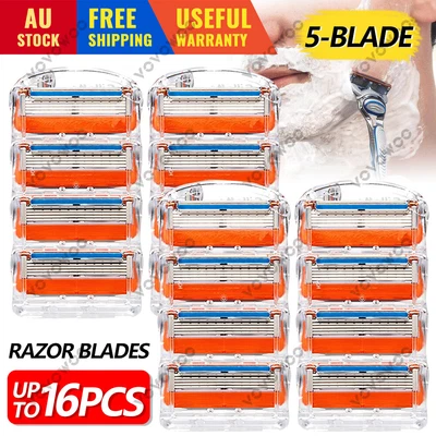 $10.95 • Buy Replacement For Gillette Fusion Razor Shaving 5 Blades Trimmer Refill Cartridges