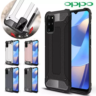 Oppo A15 A53S A54S A16S AX5S Deluxe SHOCK-ABSORBERS Hybrid Dual Layer Case Cover • $7.99